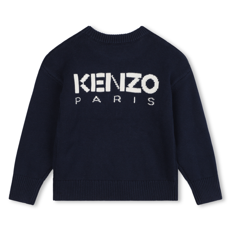 Knitted Flower & Logo Sweater KENZO KIDS 
                    GIRL