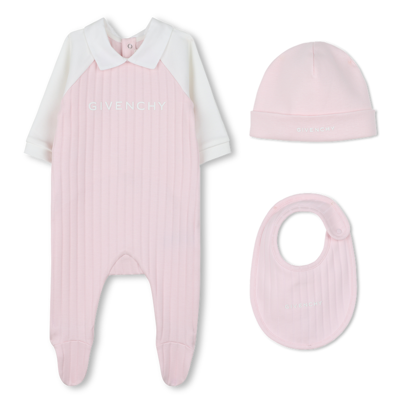 Conjunto de pijama, chapéu e babador GIVENCHY 
                    UNISEX