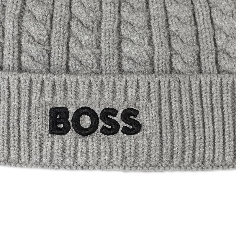 Gorro de malha trançada BOSS 
                    BOY