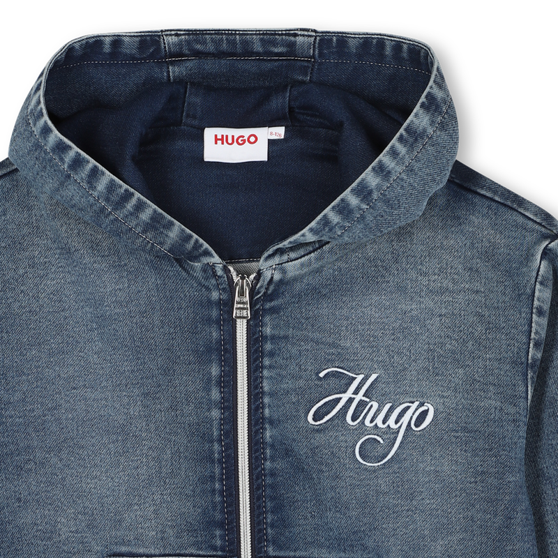 Cardigan com capuz HUGO 
                    GIRL