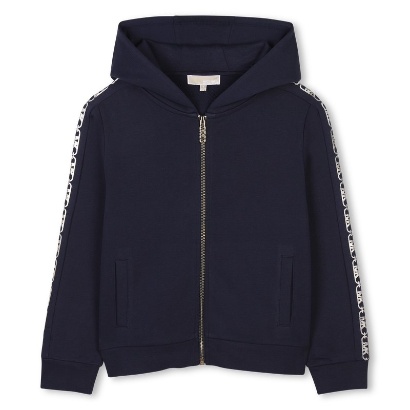 Hooded fleece cardigan MICHAEL KORS 
                    GIRL
