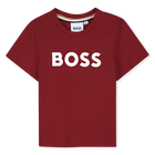 Camiseta de mangas curtas, VERMELHO ESCURO, hi-res