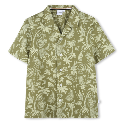 Camisa em popelina de algod&atilde;o BOSS BOY