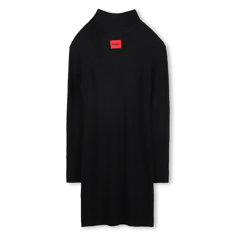 Vestido de malha de mangas compridas HUGO 
                    GIRL