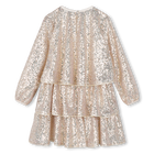 Vestido folhos e lantejoulas BILLIEBLUSH 
                    GIRL