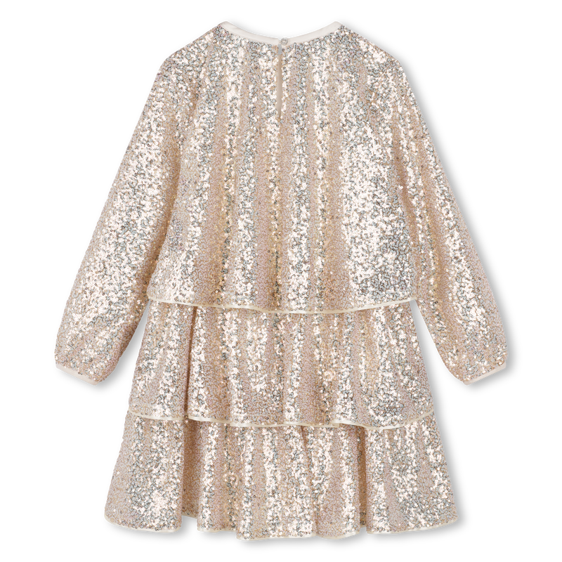 Vestido folhos e lantejoulas BILLIEBLUSH 
                        GIRL