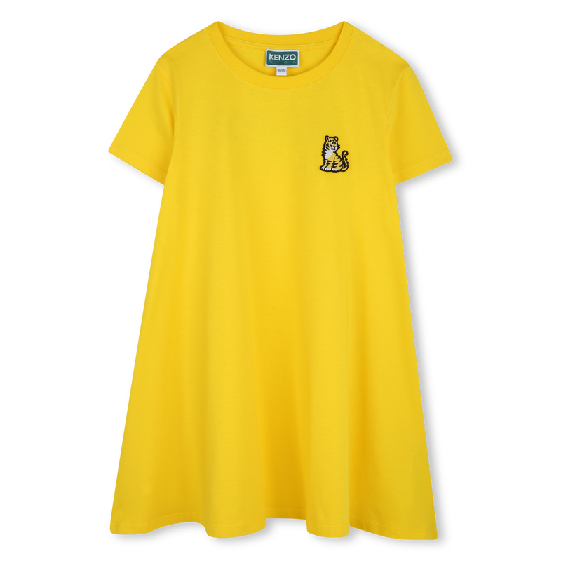 Vestido evas&eacute; emblema bordado KENZO KIDS 
                        GIRL