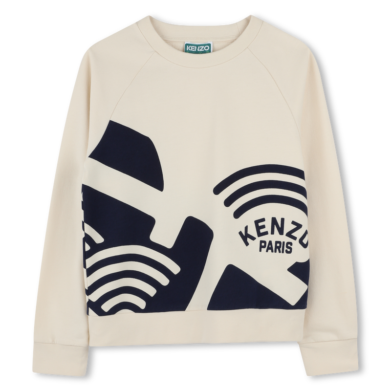 Sweatshirt molet&atilde;o de algod&atilde;o KENZO KIDS 
                        BOY