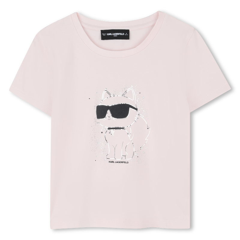 T-shirt de manga curta KARL LAGERFELD KIDS 
                        GIRL