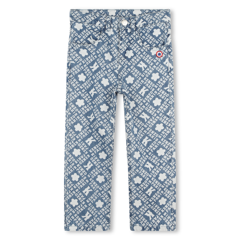Printed Denim Trousers KENZO KIDS 
                    BOY