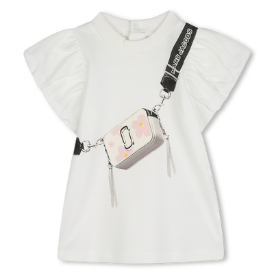 Vestido manga curta em algod&atilde;o MARC JACOBS UNISEX