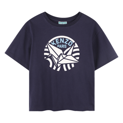 T-shirt com log&oacute;tipo estampado KENZO KIDS GIRL