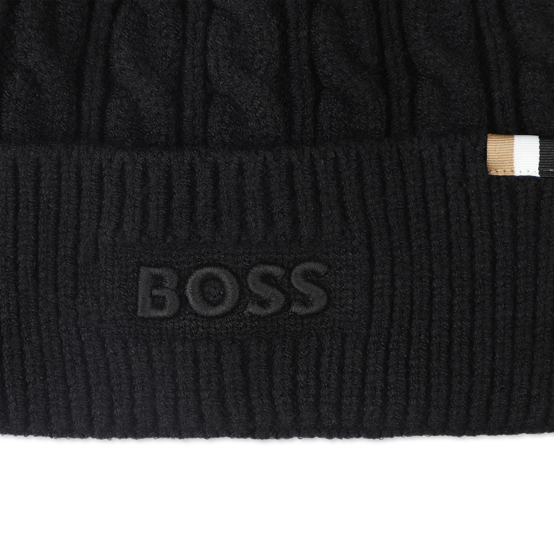 Gorro de malha trançada BOSS 
                    BOY