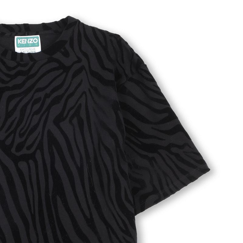 Vestido camisa reta KENZO KIDS 
                    GIRL