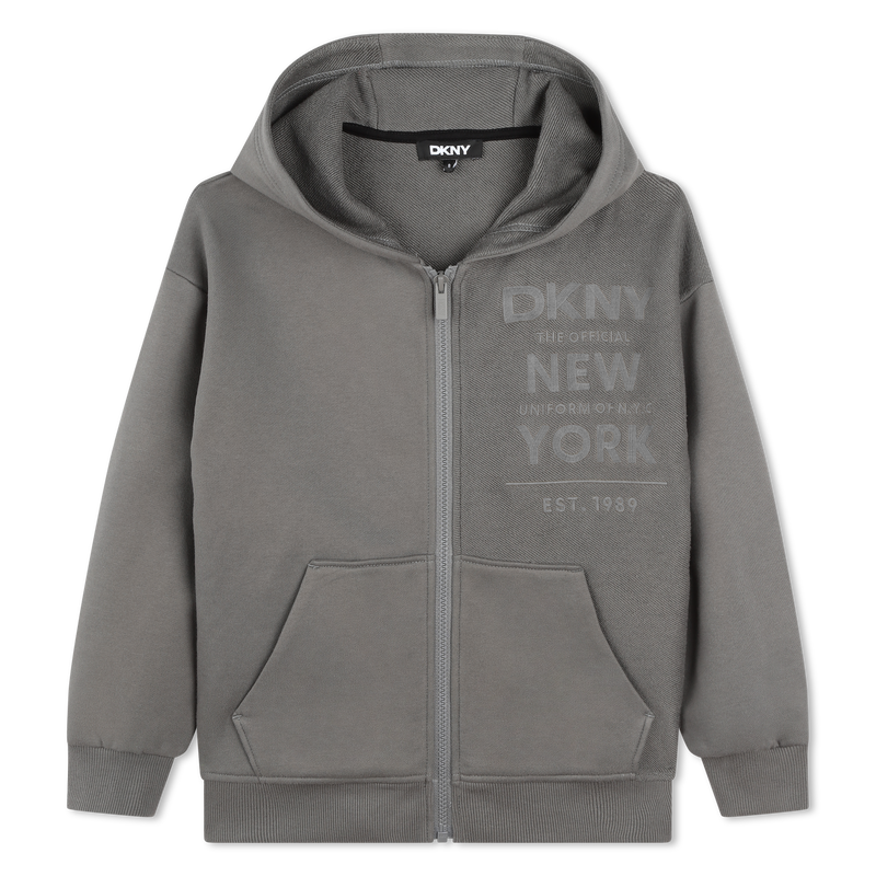 Cardig&atilde; de molet&atilde;o DKNY 
                        BOY