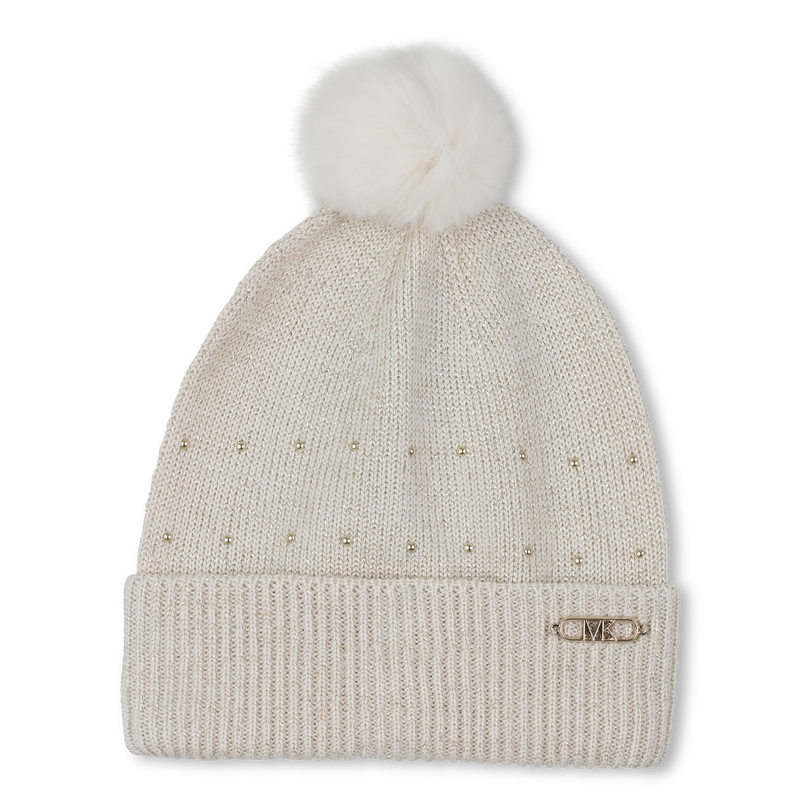 Gorro de malha com pompom MICHAEL KORS 
                    GIRL
