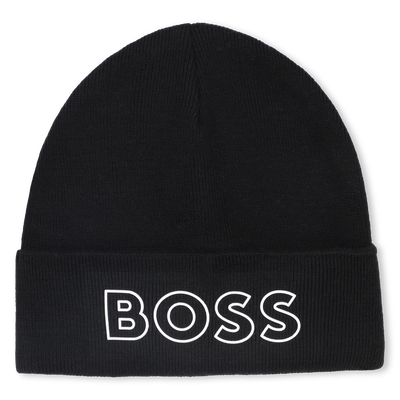Chap&eacute;u de malha com logotipo BOSS BOY