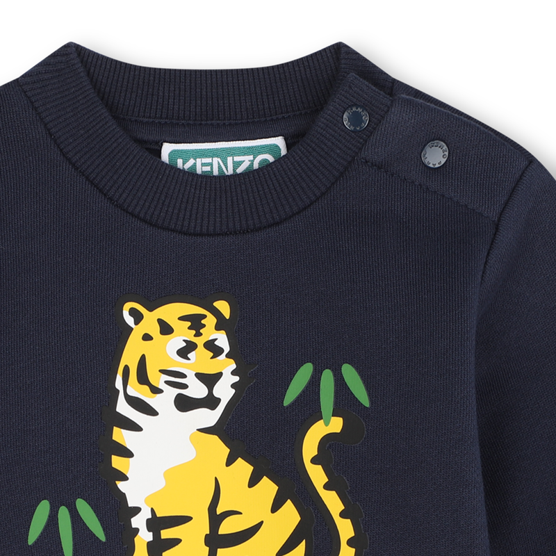 Sweatshirt em molet&atilde;o KENZO KIDS 
                        BOY