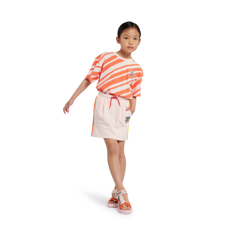 Saia em molet&atilde;o com bolsos KENZO KIDS 
                        GIRL