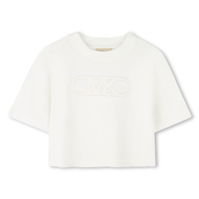 T-shirt bordada em algod&atilde;o MICHAEL KORS GIRL