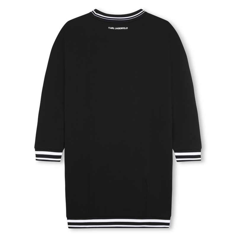 Vestido direito bicolor KARL LAGERFELD KIDS 
                        GIRL