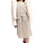 Vestido plissado &agrave;s riscas BILLIEBLUSH 
                    GIRL
