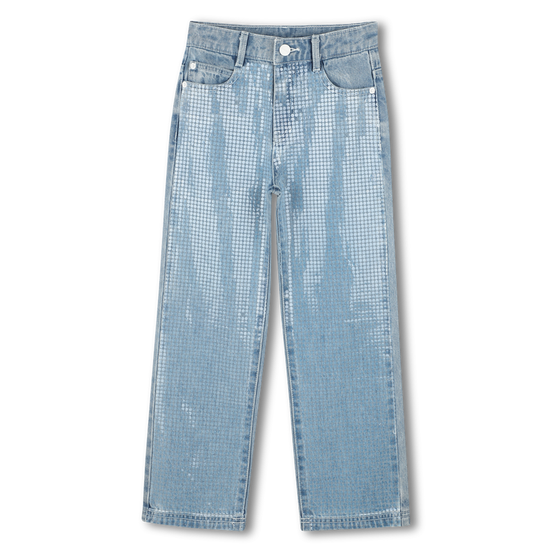 Cal&ccedil;as ganga com lantejoulas DKNY 
                        MENINA