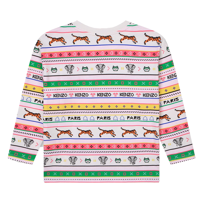 T-SHIRT MANGAS COMPRIDAS KENZO KIDS 
                    GIRL