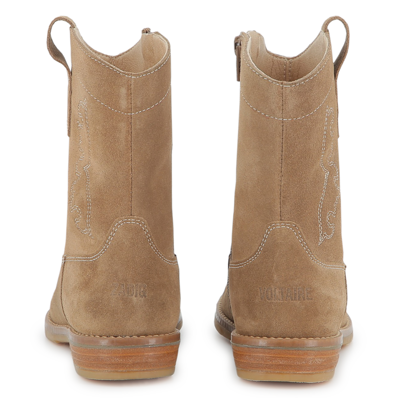 Botas ocidentais em couro bovino ZADIG & VOLTAIRE 
                    GIRL