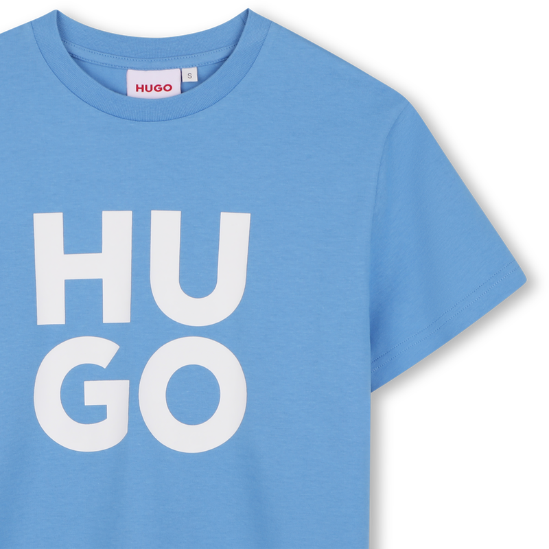 Camiseta de mangas curtas HUGO 
                        MENINO