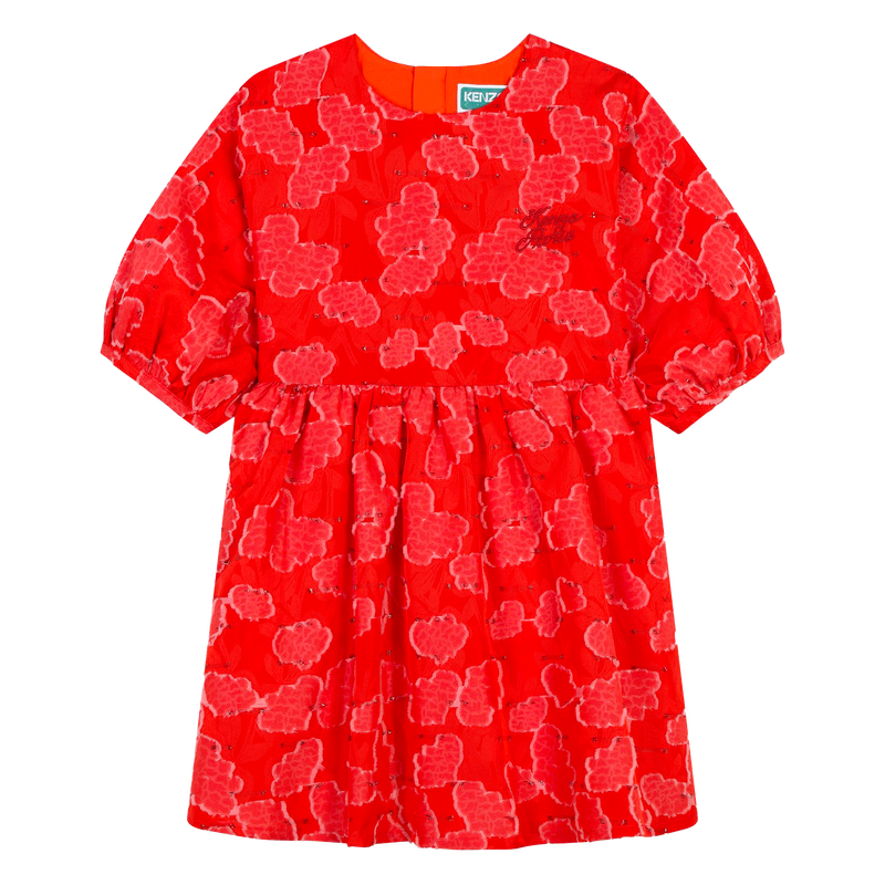Vestido de cerimónia com fecho KENZO KIDS 
                    GIRL