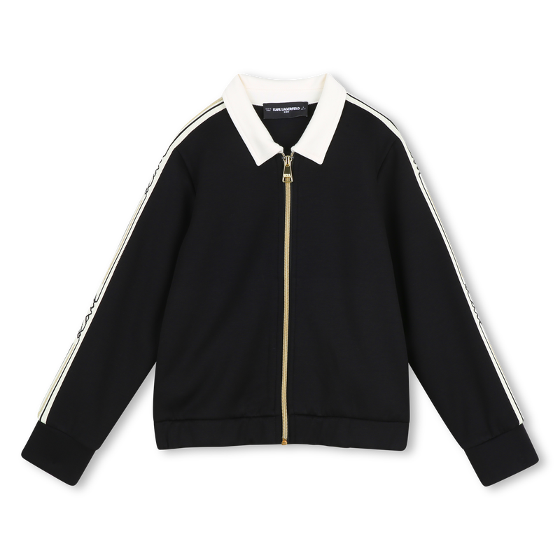CARDIGAN COM GOLA KARL LAGERFELD KIDS 
                        GIRL