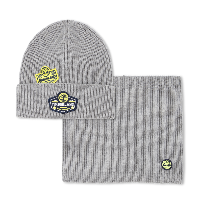 Conjunto de aquecedor de chapéu e pescoço TIMBERLAND 
                    BOY