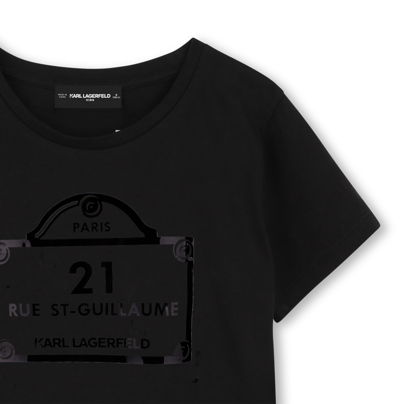 T-shirt com estampa KARL LAGERFELD KIDS 
                        GIRL