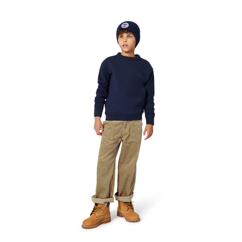 Chapéu de crachá de malha com logotipo TIMBERLAND 
                    BOY