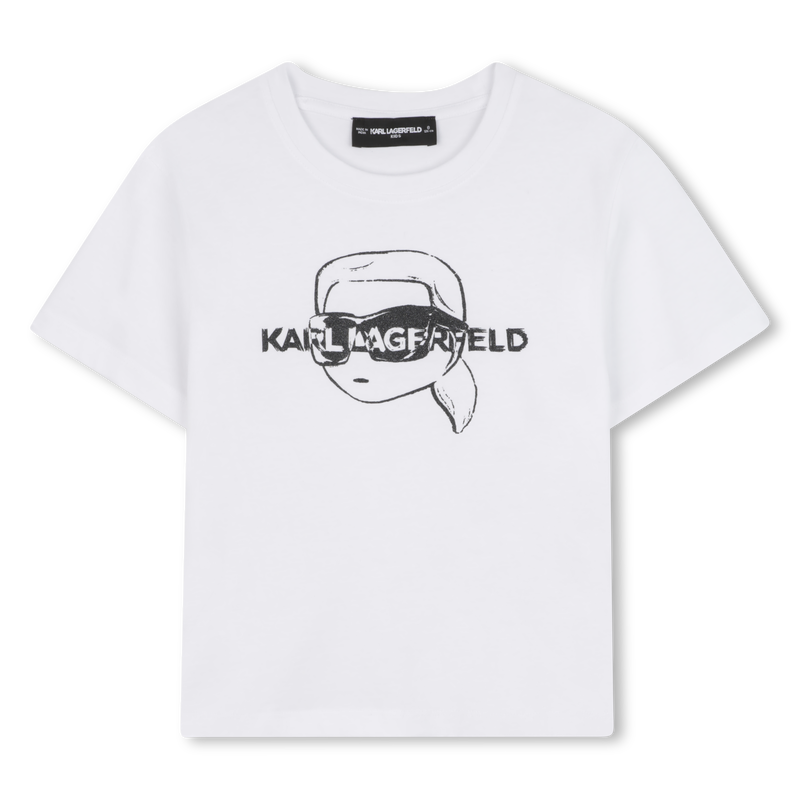 T-shirt de manga curta KARL LAGERFELD KIDS 
                    GIRL