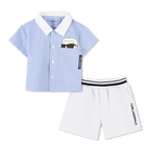 Conjunto camisa e cal&ccedil;&otilde;es KARL LAGERFELD KIDS 
                    BOY