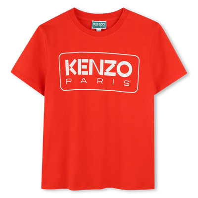 T-shirt manga curta em algod&atilde;o KENZO KIDS BOY