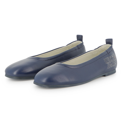 Bailarina de couro de cabra KENZO KIDS GIRL