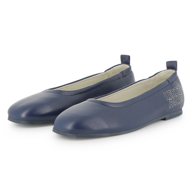 Bailarina de couro de cabra KENZO KIDS 
                        GIRL