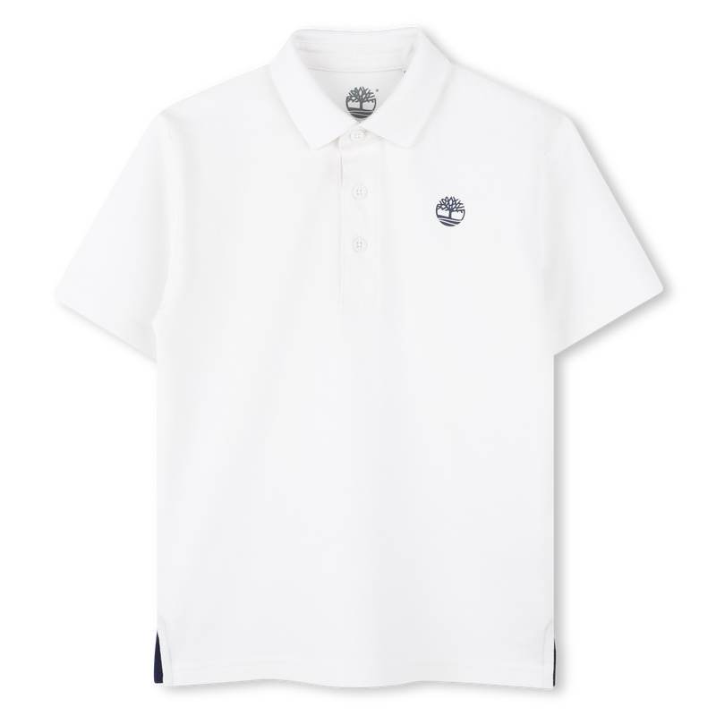 Polo liso com log&oacute;tipo TIMBERLAND 
                        BOY