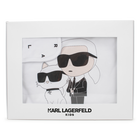 Manta de algod&atilde;o estampada KARL LAGERFELD KIDS 
                    UNISEX