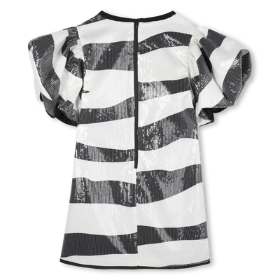 Vestido com padrão de zebra completo MARC JACOBS GIRL