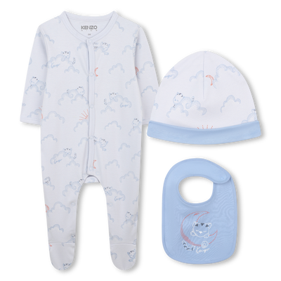 Conjunto de pijama, babador e chapéu KENZO KIDS BOY