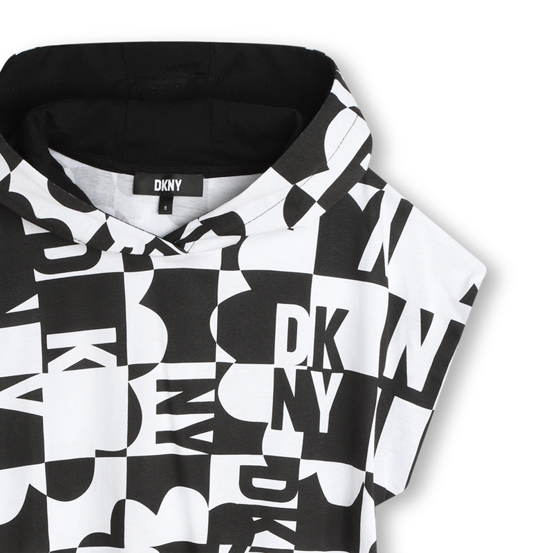 Vestido com capuz DKNY 
                    GIRL