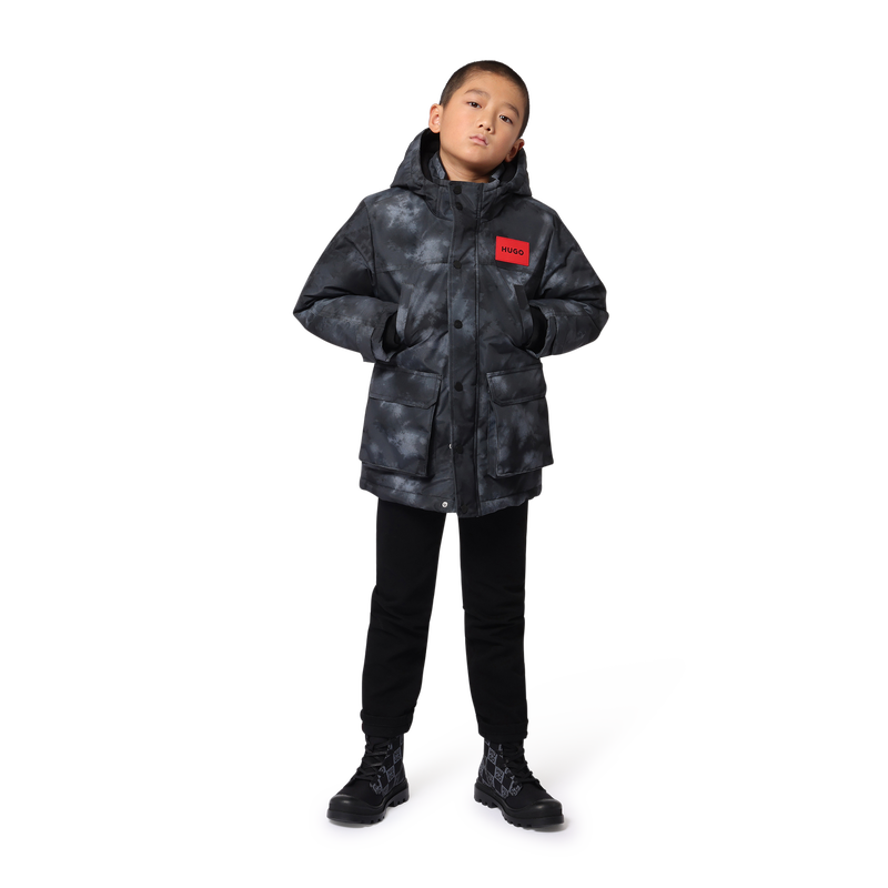 Parka com capuz e bolsos HUGO 
                    BOY