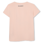 Camiseta de mangas curtas KARL LAGERFELD KIDS 
                    GIRL