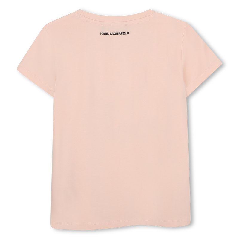 Camiseta de mangas curtas KARL LAGERFELD KIDS 
                        GIRL