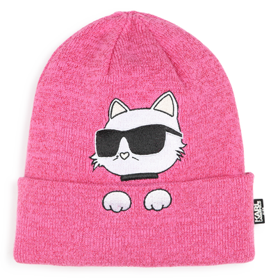 Gorro e cachecol tubular KARL LAGERFELD KIDS GIRL