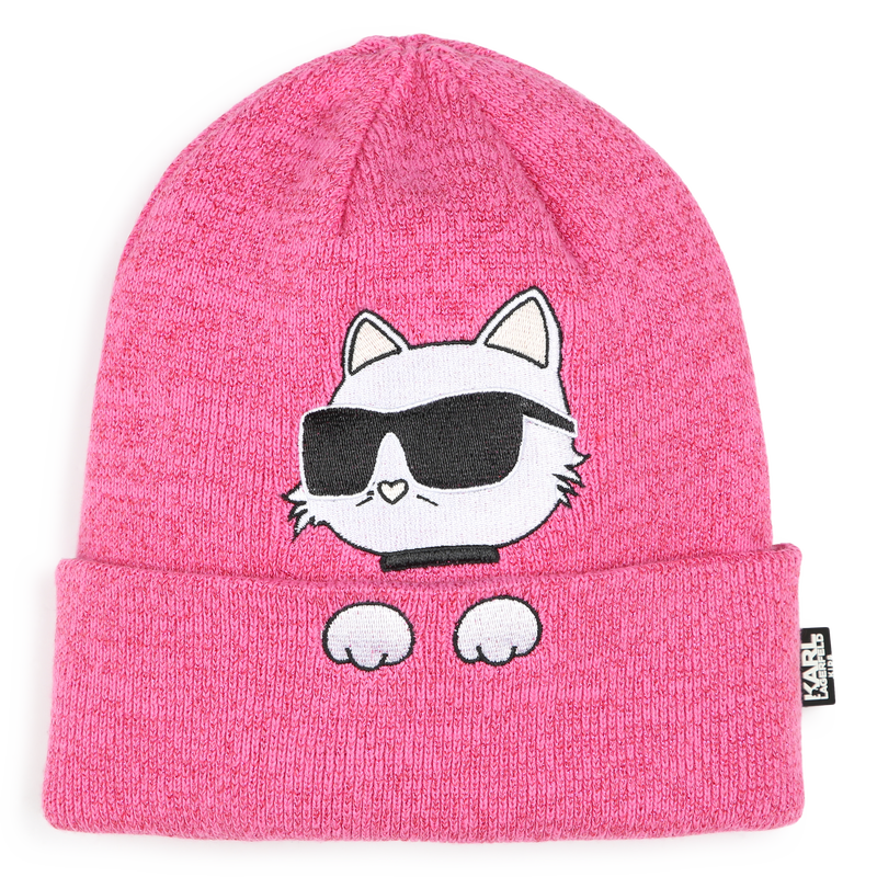 Gorro e cachecol tubular KARL LAGERFELD KIDS 
                        GIRL